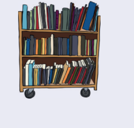 Wagen mit büchern Wagen mit büchern